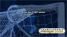 Title screen of Entraîneur 2006, L' on the Sony PSP.