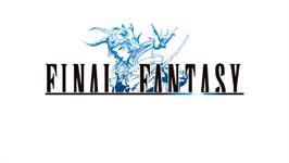 Title screen of Final Fantasy on the Sony PSP.