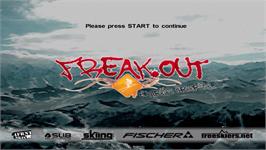 Title screen of Freak Out - Extreme Freeride on the Sony PSP.