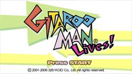Title screen of Gitaroo Man Lives on the Sony PSP.