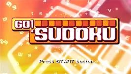 Title screen of Go! Sudoku on the Sony PSP.