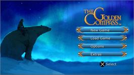 Title screen of Golden Compass, The on the Sony PSP.