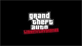 Title screen of Grand Theft Auto: Liberty City Stories on the Sony PSP.