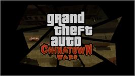 Title screen of Grand Theft Auto - Chinatown Wars on the Sony PSP.