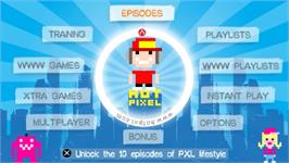 Title screen of Hot Pixel on the Sony PSP.