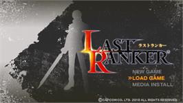 Title screen of Last Ranker on the Sony PSP.