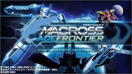 Title screen of Macross Ace Frontier on the Sony PSP.