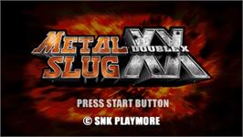 Title screen of Metal Slug Xx on the Sony PSP.