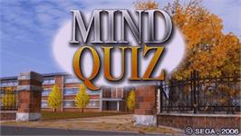Title screen of Mind Quiz on the Sony PSP.