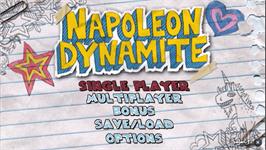Title screen of Napoleon Dynamite - The Game on the Sony PSP.