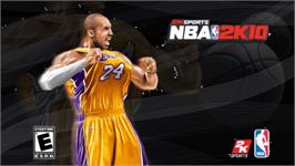 Title screen of Nba 2k10 on the Sony PSP.