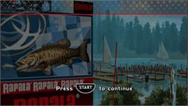 Title screen of Rapala Pro Bass Fishing on the Sony PSP.