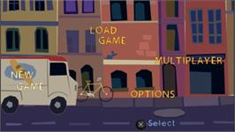Title screen of Ratatouille on the Sony PSP.