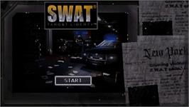 Title screen of S.w.a.t. - Target Liberty on the Sony PSP.