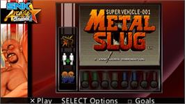 Title screen of SNK Arcade Classics Vol. 1 on the Sony PSP.