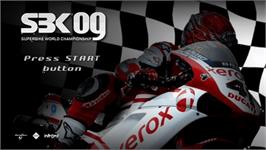Title screen of Sbk 09 - Superbike World Championship on the Sony PSP.