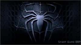 Title screen of Spider-man 3 on the Sony PSP.