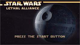 Title screen of Star Wars: Lethal Alliance on the Sony PSP.