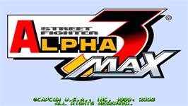 Title screen of Street Fighter Alpha: Warriors' Dreams on the Sony PSP.