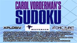 Title screen of Sudoku Coach on the Sony PSP.