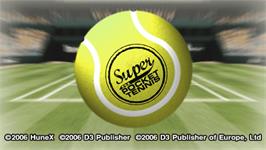 Title screen of Super Pocket Tennis on the Sony PSP.