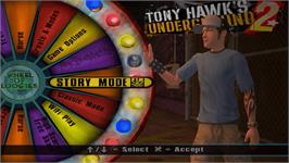 Title screen of Tony Hawk's Underground 2: Remix on the Sony PSP.