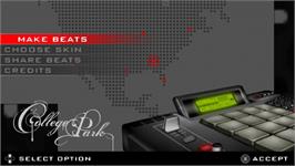 Title screen of Traxxpad on the Sony PSP.