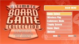 Title screen of Ultimate Board Game Collection on the Sony PSP.