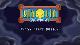 Title screen of Xiaolin Showdown on the Sony PSP.