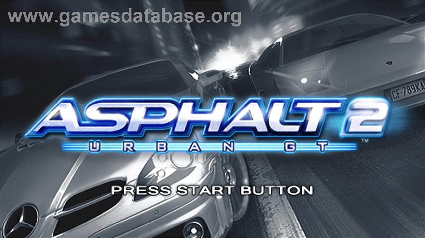 Asphalt - Urban Gt 2 - Sony PSP - Artwork - Title Screen