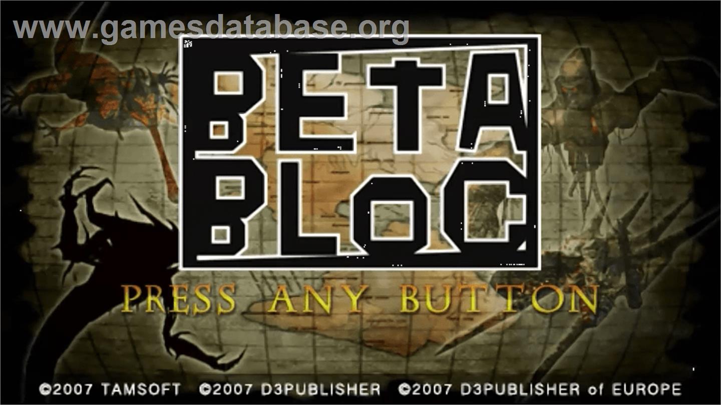 Beta Bloc - Sony PSP - Artwork - Title Screen