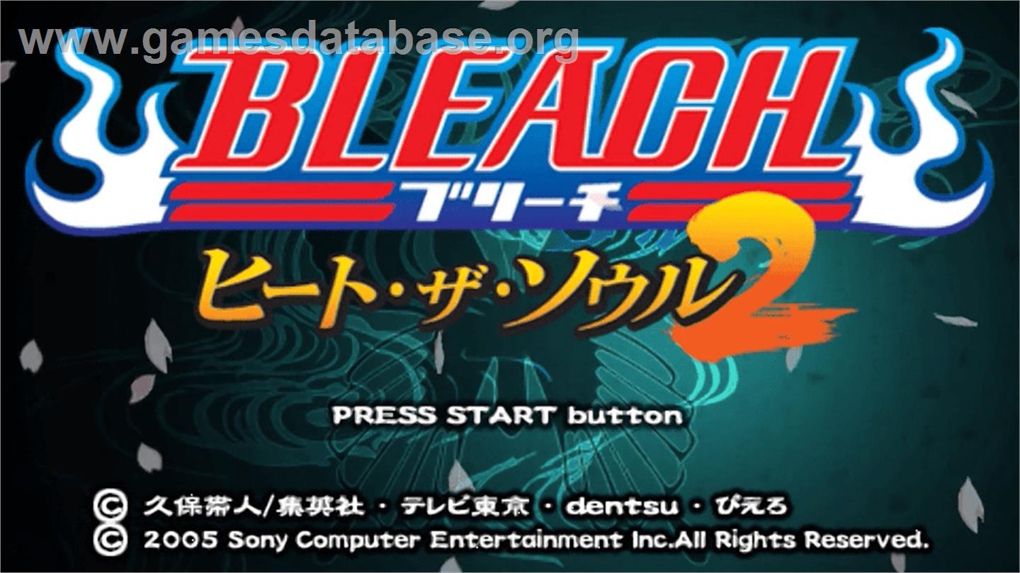 Bleach - Heat The Soul 2 - Sony PSP - Artwork - Title Screen