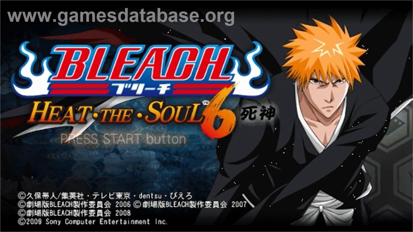 Bleach - Heat The Soul 5 - Sony PSP - Artwork - Title Screen