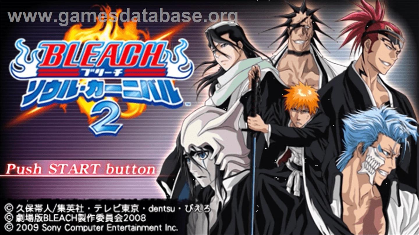Bleach - Soul Carnival 2 - Sony PSP - Artwork - Title Screen