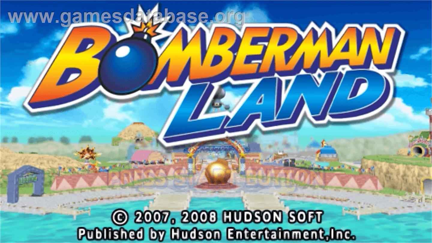 Bomberman Land - Sony PSP - Artwork - Title Screen