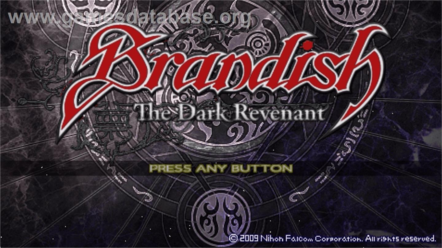 Brandish - The Dark Revenant - Sony PSP - Artwork - Title Screen