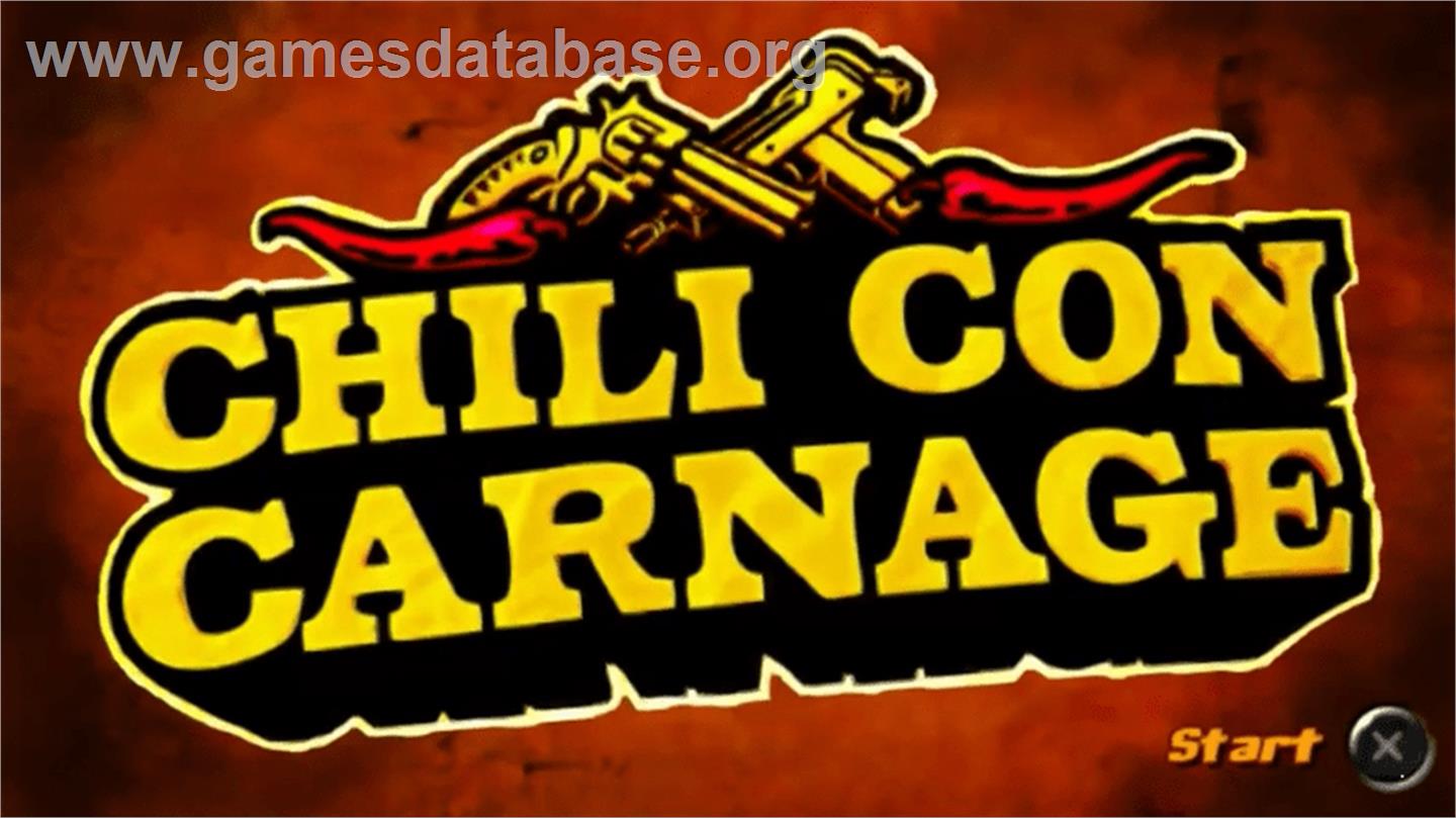 Chili Con Carnage - Sony PSP - Artwork - Title Screen