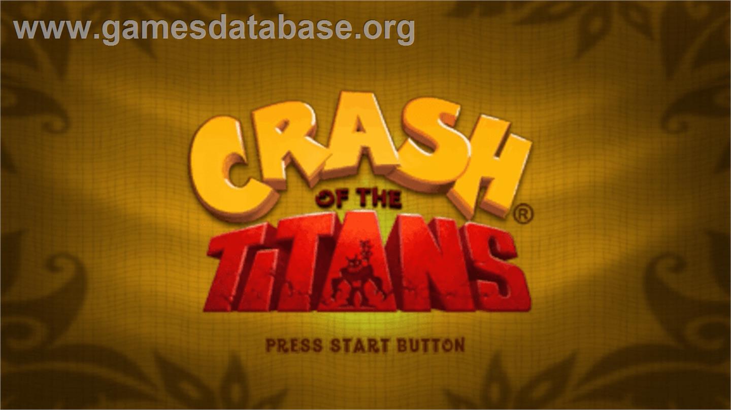 Crash Of The Titans - Sony PSP - Artwork - Title Screen