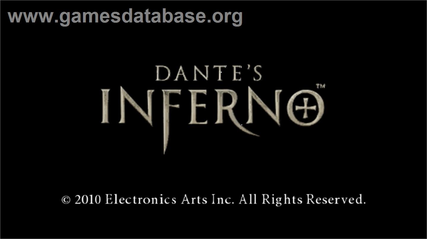 Dante's Inferno - Sony PSP - Artwork - Title Screen