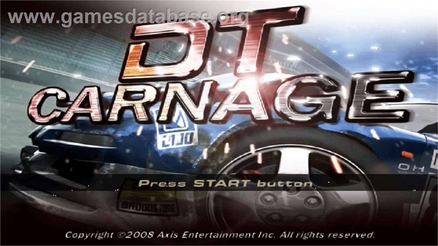 Dt Carnage - Sony PSP - Artwork - Title Screen