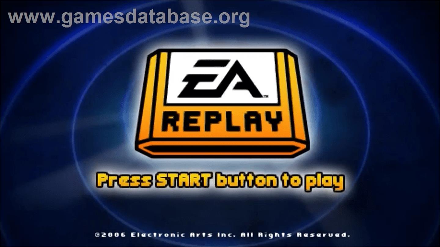 EA Replay - Sony PSP - Artwork - Title Screen