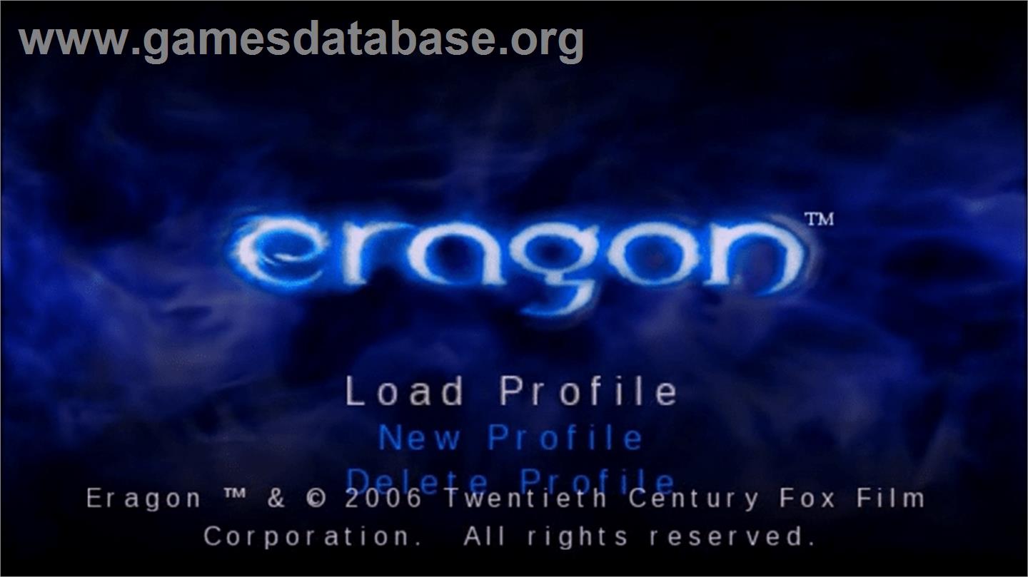 Eragon - Sony PSP - Artwork - Title Screen
