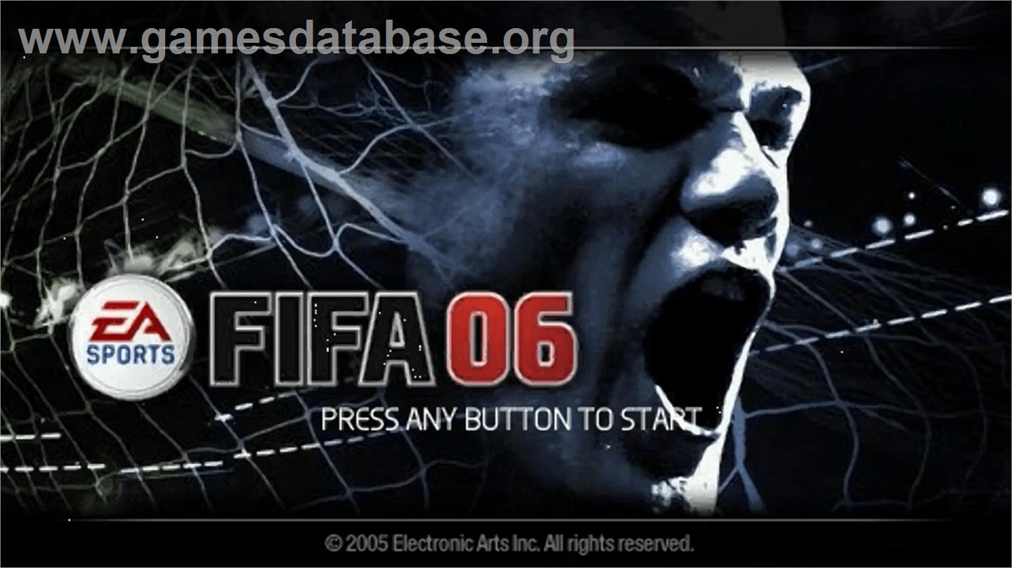 FIFA 6 - Sony PSP - Artwork - Title Screen