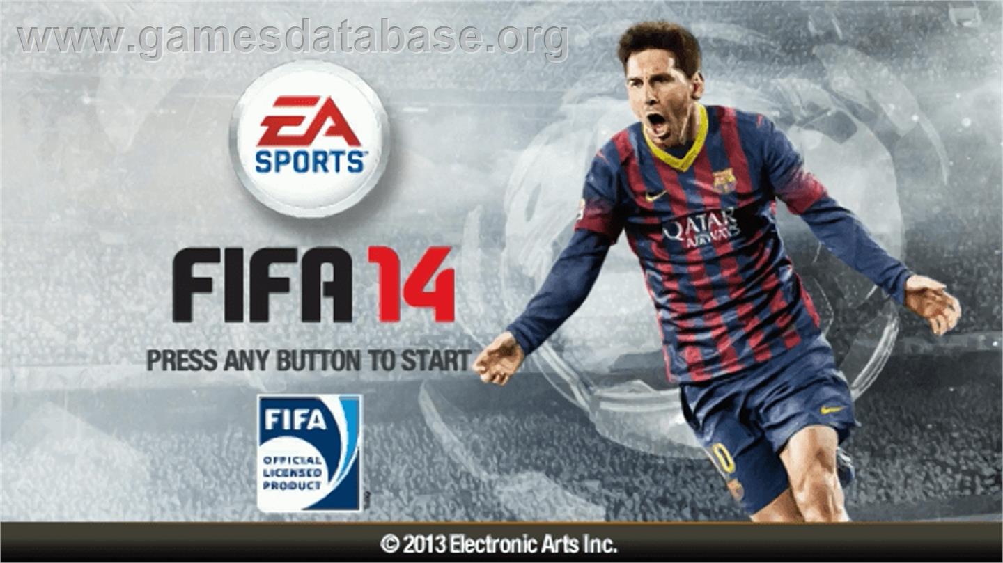 Fifa 14 - Sony PSP - Artwork - Title Screen
