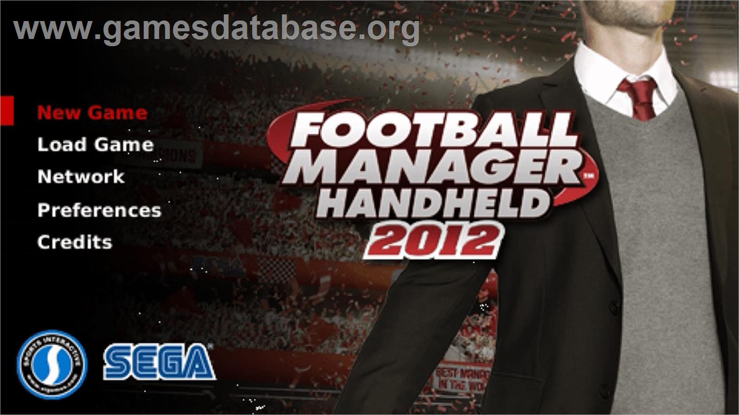 Football Manager Handheld 2012 - Sony PSP - Artwork - Title Screen