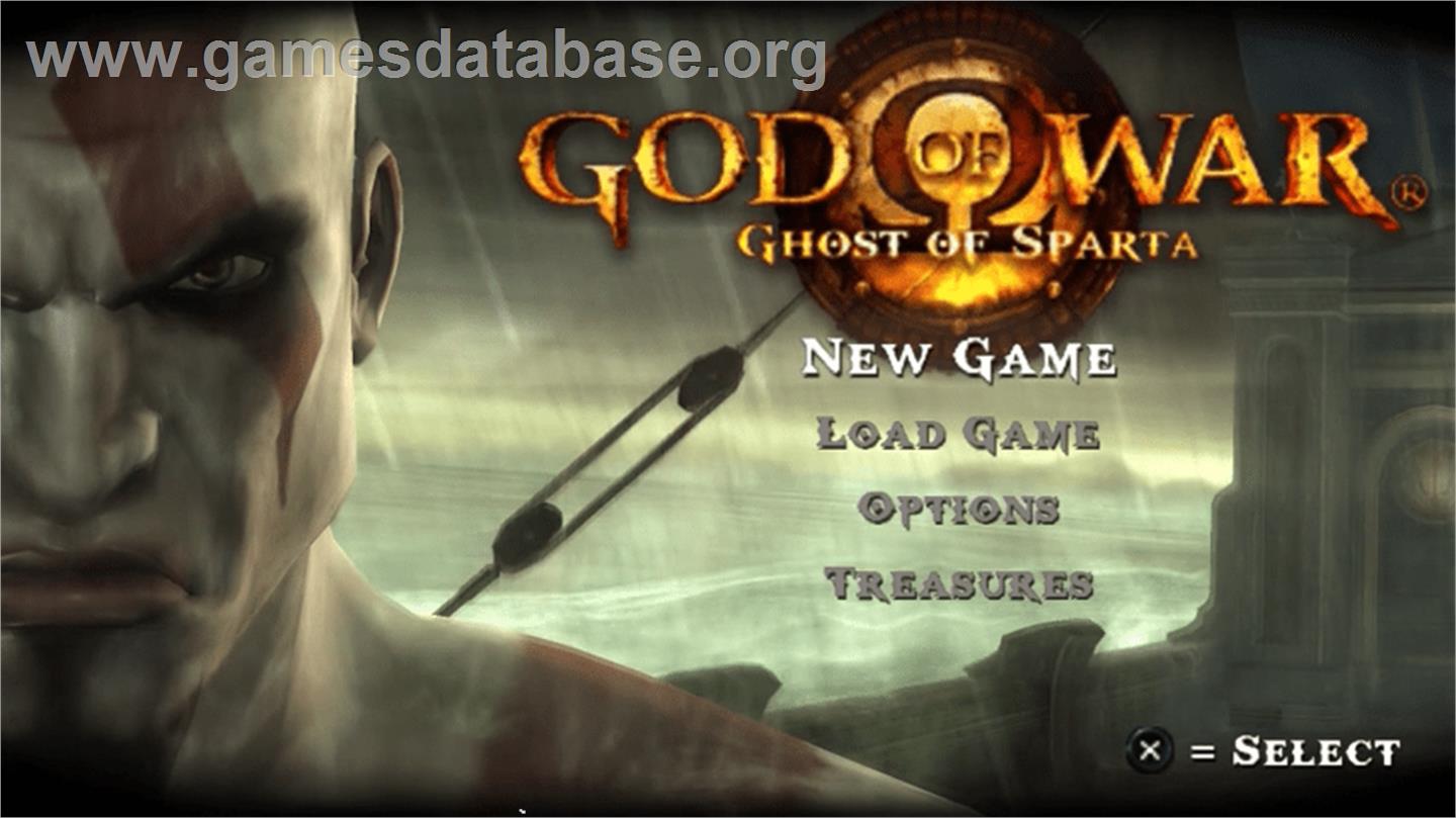 God Of War - Ghost Of Sparta - Sony PSP - Artwork - Title Screen
