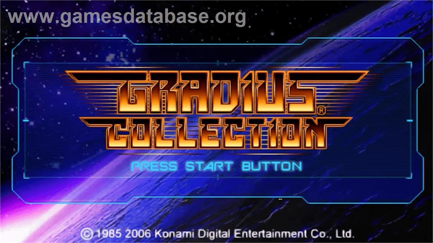 Gradius Collection - Sony PSP - Artwork - Title Screen