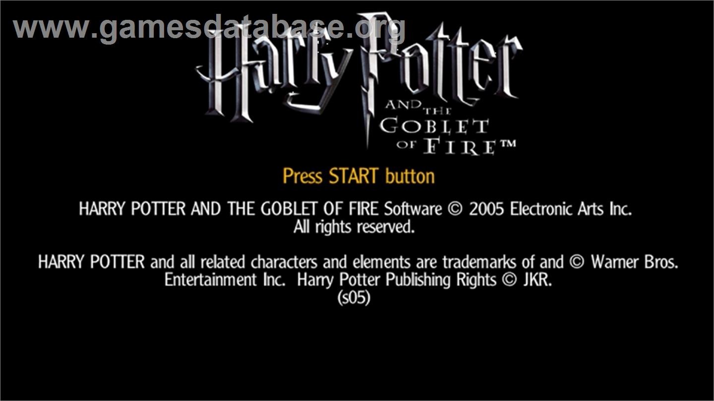 Harry Potter and the Goblet of Fire - Sony PSP - Artwork - Title Screen