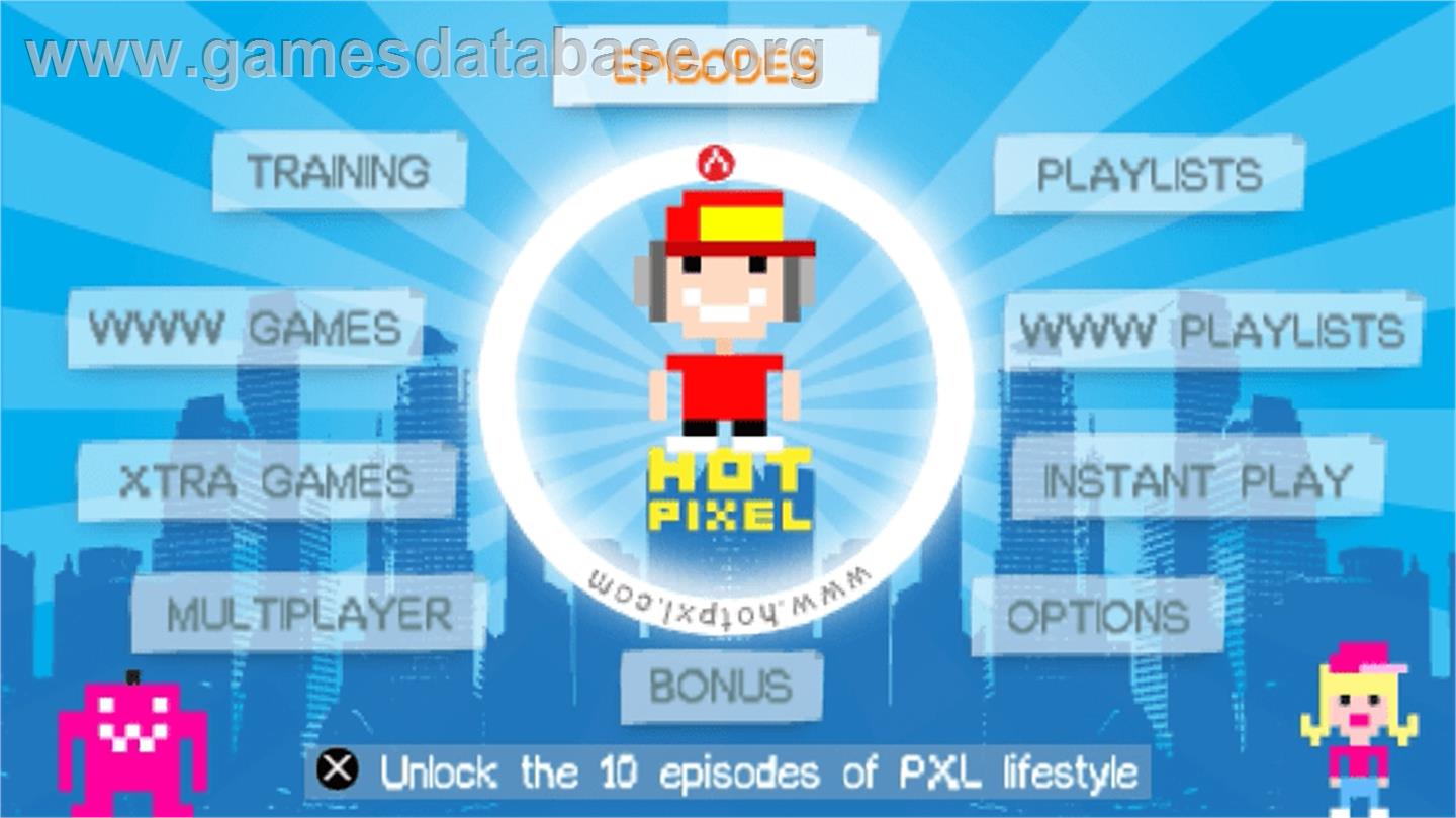Hot Pixel - Sony PSP - Artwork - Title Screen