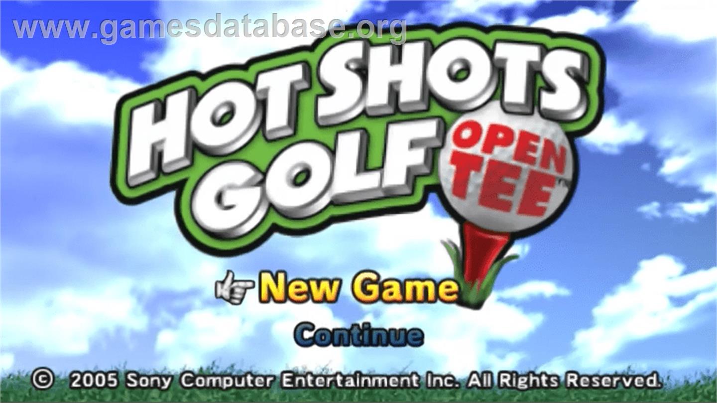 Hot Shots Golf: Open Tee - Sony PSP - Artwork - Title Screen